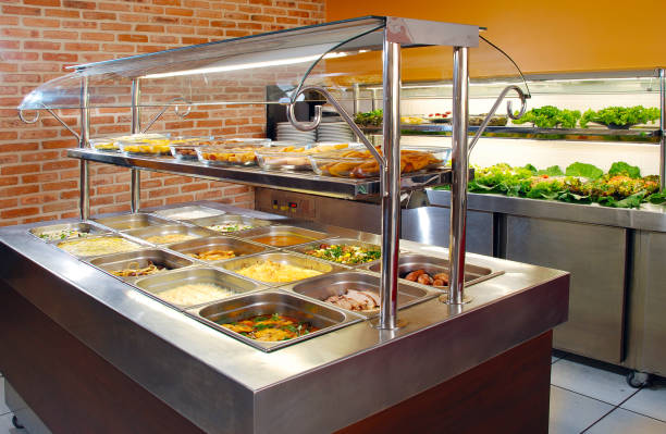 istock Self service food and salad restaurant 1394934648