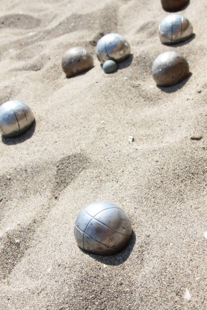 istock Playing of bocce in the sand 1394935575