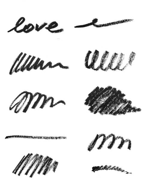istock set of Cosmetic eye pencil stroke on white background - Image 1394941120