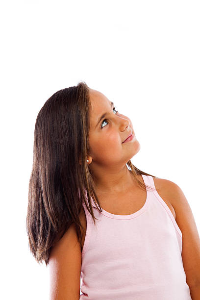 istock Adorable Little Girl isolated on white 139494357