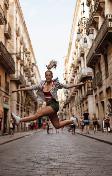 istock Jump in the city center 1394945114
