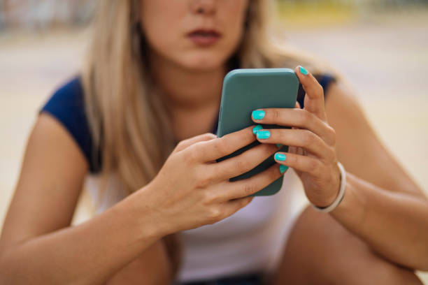 istock Checking social media on my phone 1394945121