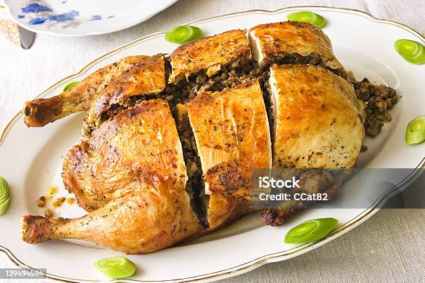 Stuffed Turkey With Buckwheat Stock Photo - Download Image Now - American Culture, Baked, Brown