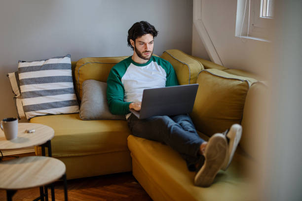 istock Businessman working from home 1394951682