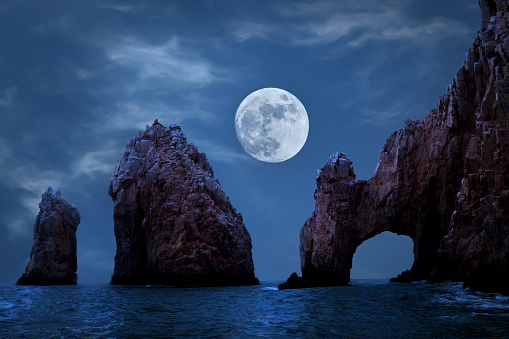 A backgrounds night sky with stars moon and clouds for Christmas