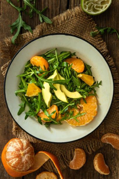 Fresh vegan arugula  salad