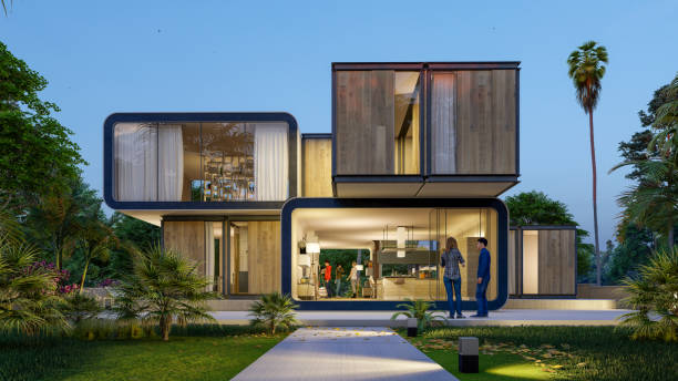 istock Stylish contemporary house 1394957671
