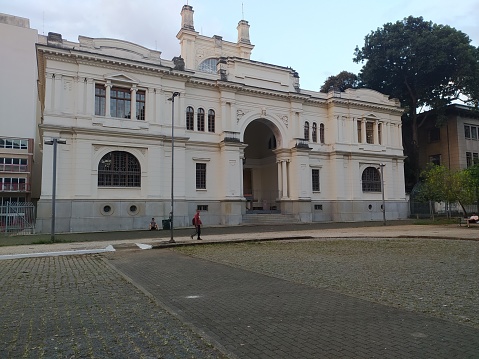 Facade of the Historical Archive of the Municipality of Sao Paulo, Bela vista District, SP, Brazil.