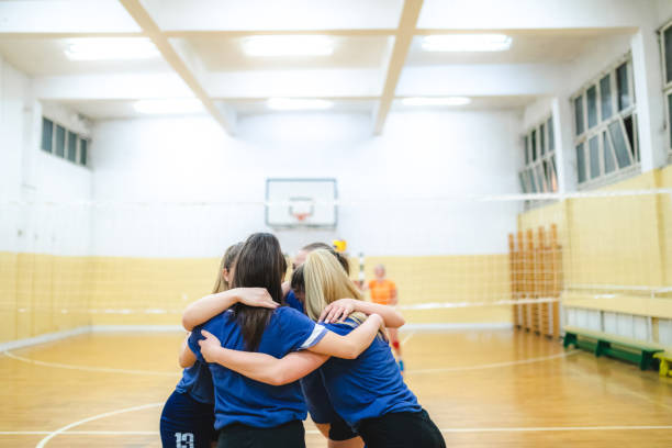 istock Female volleyball celebration 1394968338