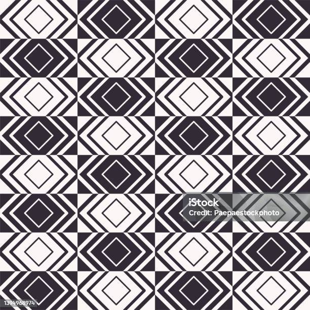 Retro Checkered Rectangle Shape Pattern Stock Illustration - Download ...