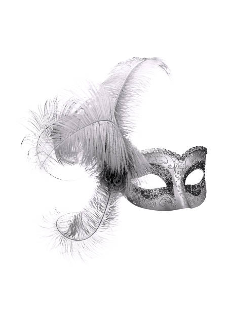 istock Black and white Victorian mask against white background 139497111