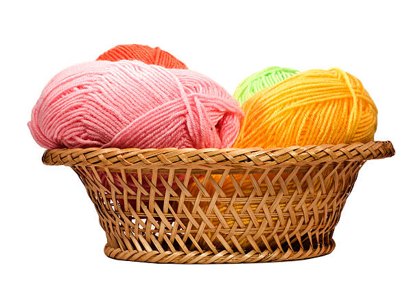 istock Skeins of wool in the basket 139497164