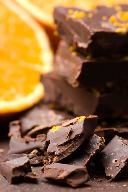 istock Homemade chocolate with orange fruit 139497258