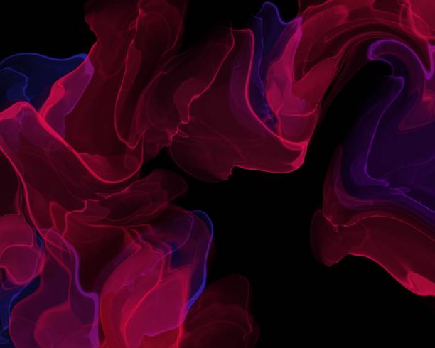 istock abstract texture with red and blue watercolor with gold on a black background 1394981332