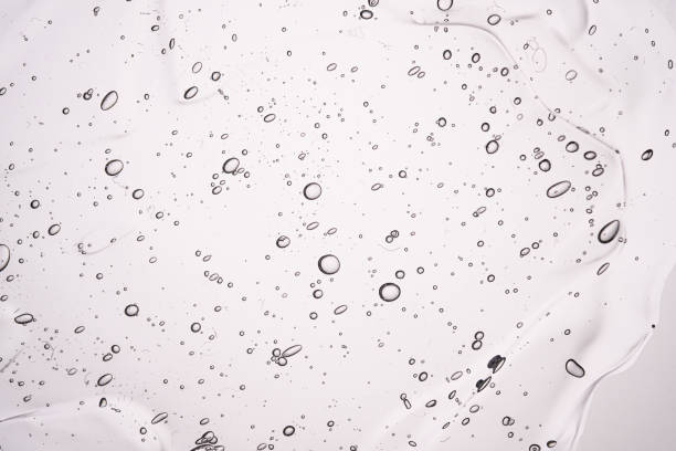 istock The texture of a thick cosmetic gel on a neutral background. 1394981833