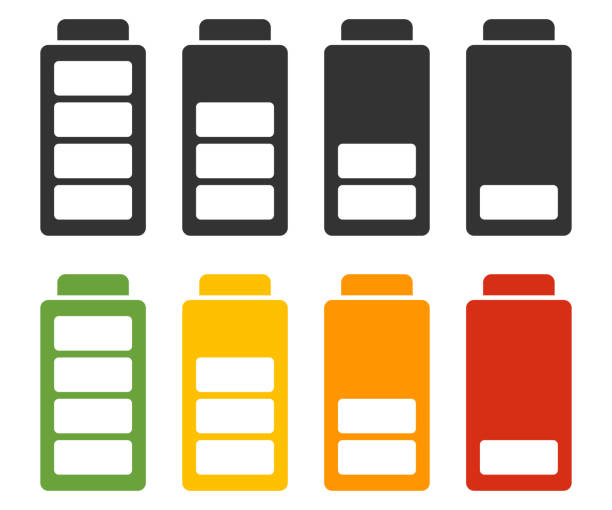 istock Battery icon set. Level energy symbol. Sign charger smartphone vector. 1394985332