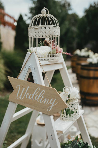 istock Decoration for special occasions. Beautiful table decoration with flowers. Rustic decoration. Wedding decoration. 1394986756