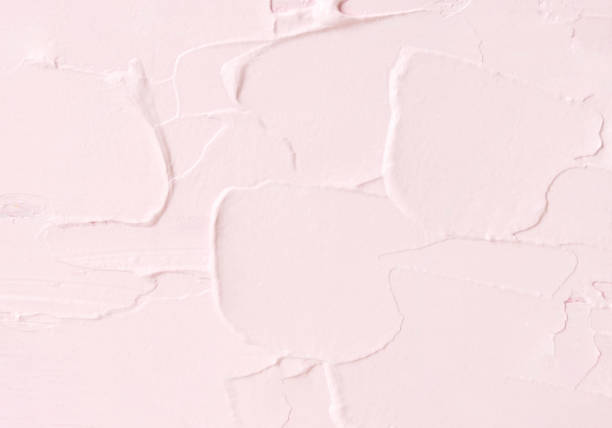 istock Textured background with pink acrylic paints. 1394986969