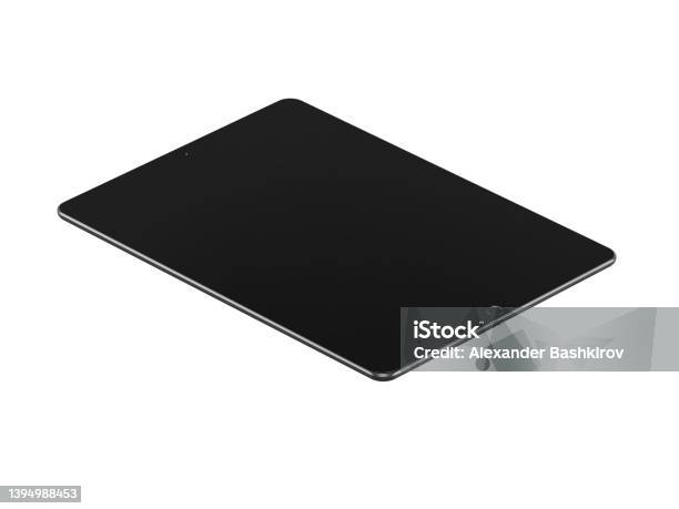 Black Tablet Computer Black Tablet Computer On A White Background Stock Photo - Download ...