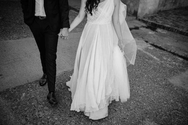 istock Attractive couple newlyweds. Romantic wedding moment. 1394989419