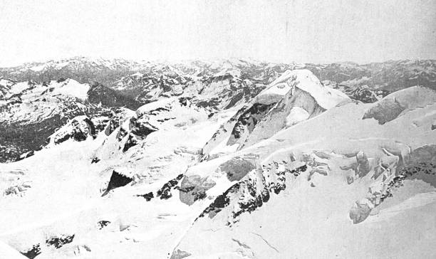 istock View from the summit of Piz Bernina 1394994635