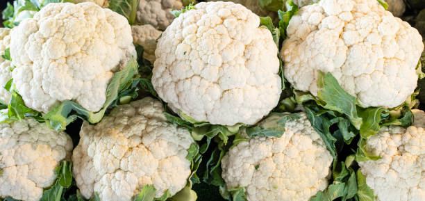 istock Full frame of Green raw cauliflower background 1394999172