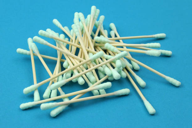 istock Pile of green cotton buds 1395000293