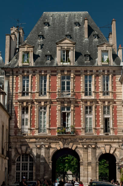 The Place des Vosges square in the 4th arrondissement of Paris city