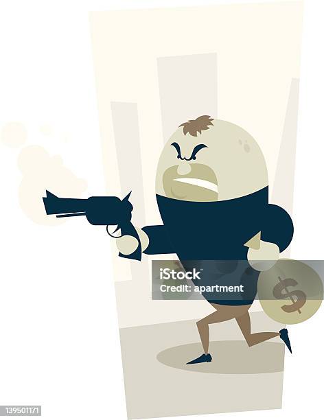 Arrêt Voleur Vecteurs libres de droits et plus d'images vectorielles de Arme à feu - Arme à feu, Cartoon, Dérober - Crime
