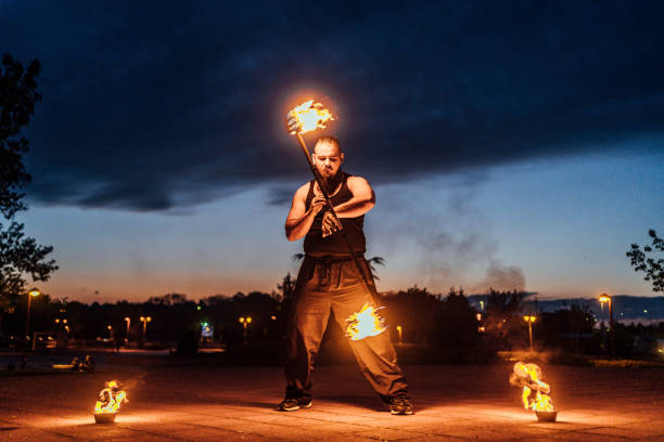 istock Spinning a contact staff 1395017755