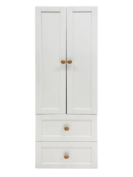 Cabinet wardrobe isolated on the white background (Clipping Path) stock photo