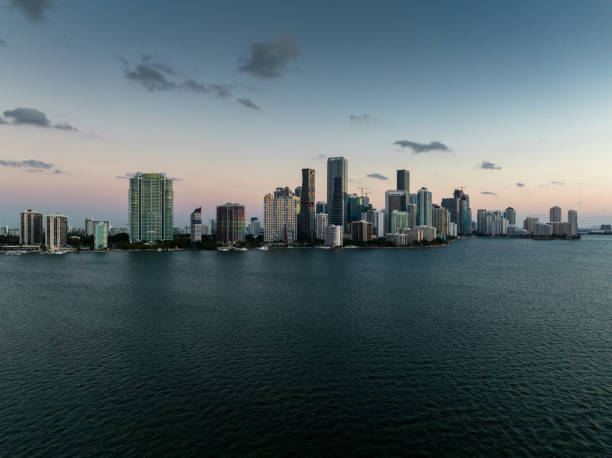 istock Miami Skyline at Dawn - Aerial 1395029633