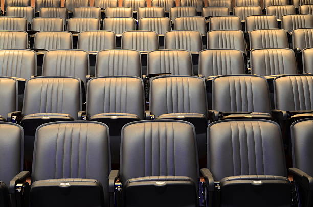 assentos em palestra teatro/sala de conferências - lecture hall auditorium university empty - fotografias e filmes do acervo