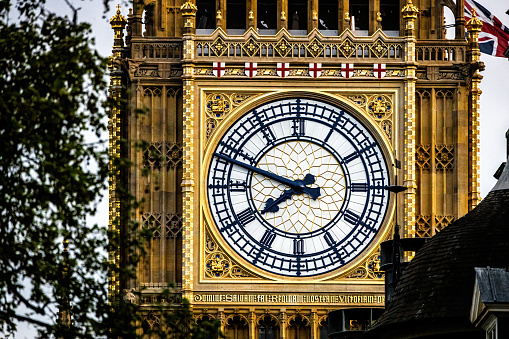 Repaired Big Ben in London, UK