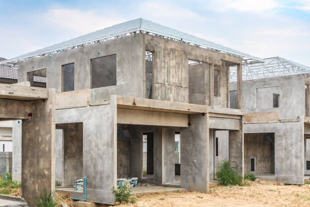istock construction residential new house with prefabrication system in progress at building site 1395045808