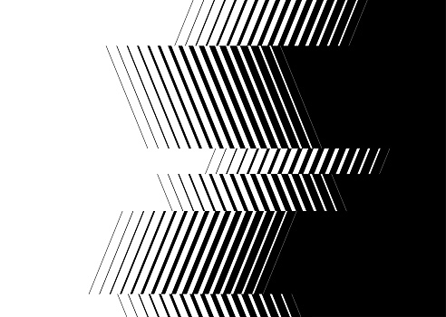 abstract black and white transition thin sharp line stripe pattern design element background