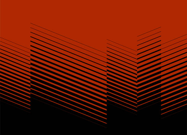 abstract red black gradient line stripe pattern element background for design vector art illustration