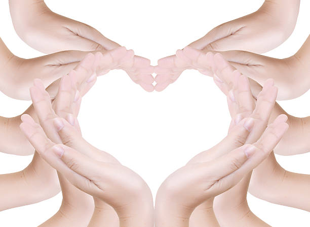istock Love heart make by hand isolated. 139505247