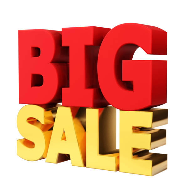 istock 3d  BIG sale word  , 3D render Clipping path 1395058046