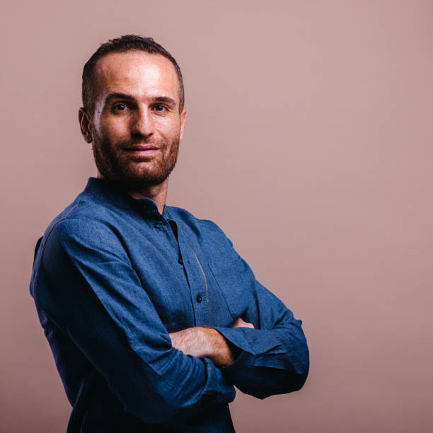 Middle east man portrait, confidence.