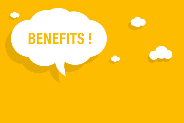 istock Benefits speech bubble banner vector with copy space for business, marketing, flyers, banners, presentations and posters. illustration 1395072457