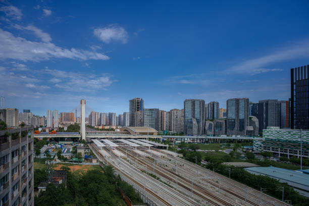 istock Chengdu modern urban architecture on a sunny afternoon 1395080697