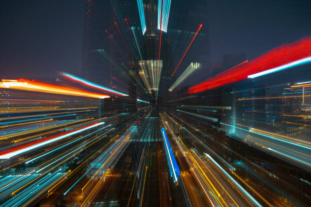 istock Night commercial city modern architecture 1395082867