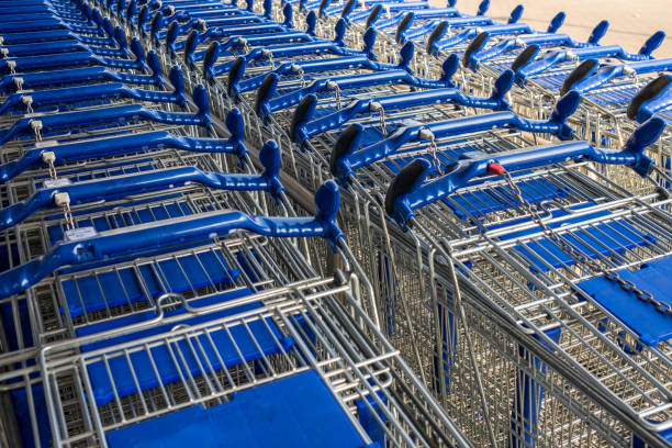 istock shopping carts in a supermarket 1395084238