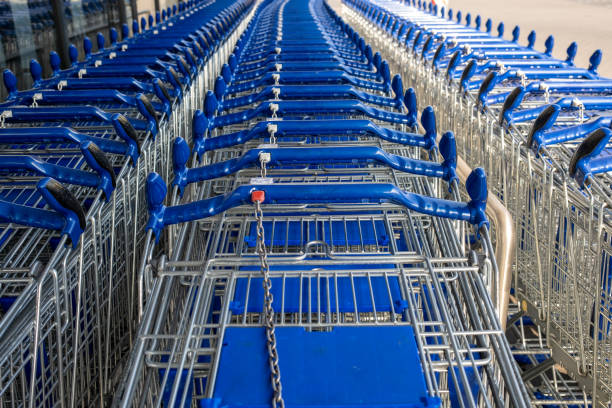 istock shopping carts in a supermarket 1395084268