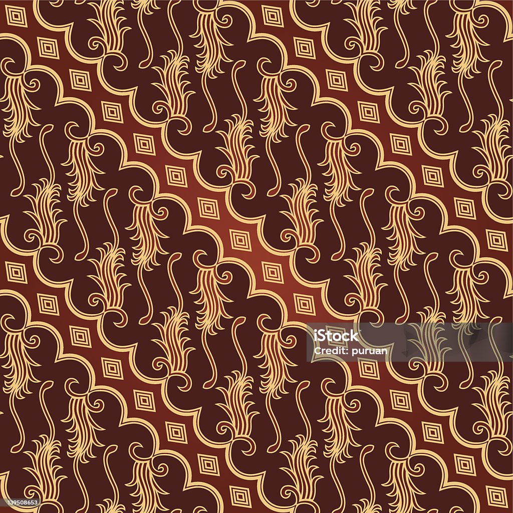 Seamless Javanese Batik Pattern Stock Illustration - Download Image Now ...