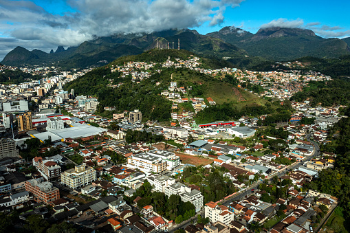 Small town aerial view - Valença/RJ Brazil