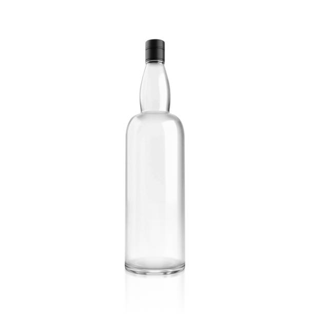 istock Blank Liquor bottle. Drink Product mockup. 3d render 1395094241