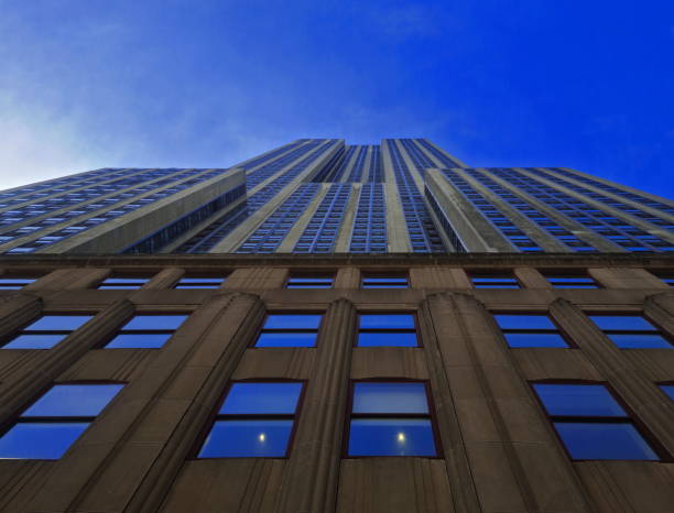 istock skyscraper that is lost in the blue sky 1395095113