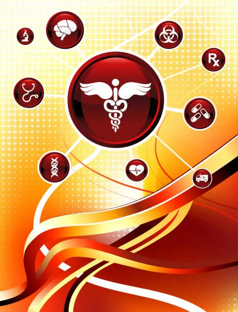 Vector illustration of Modern medical Background